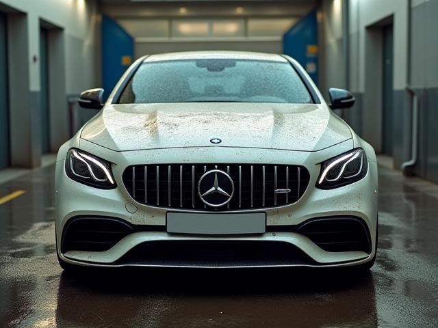 오염된 차량 외부 세차 전