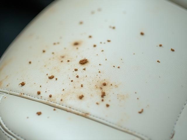 더러워진 차량 내부 좌석 디테일링 전